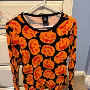 Halloween Pumpkin Print Pajamas
